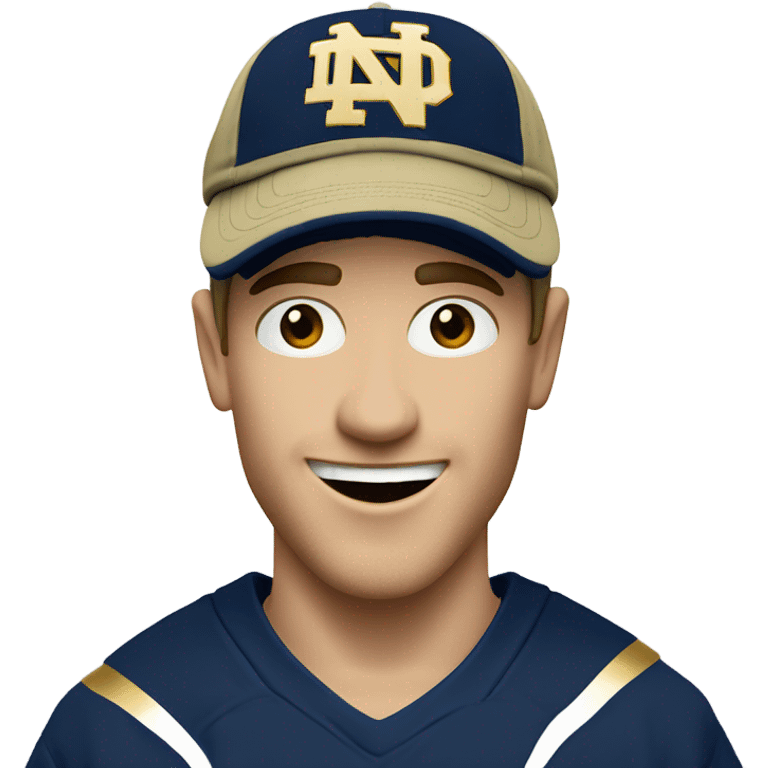 Notre dame Caucasian fan emoji