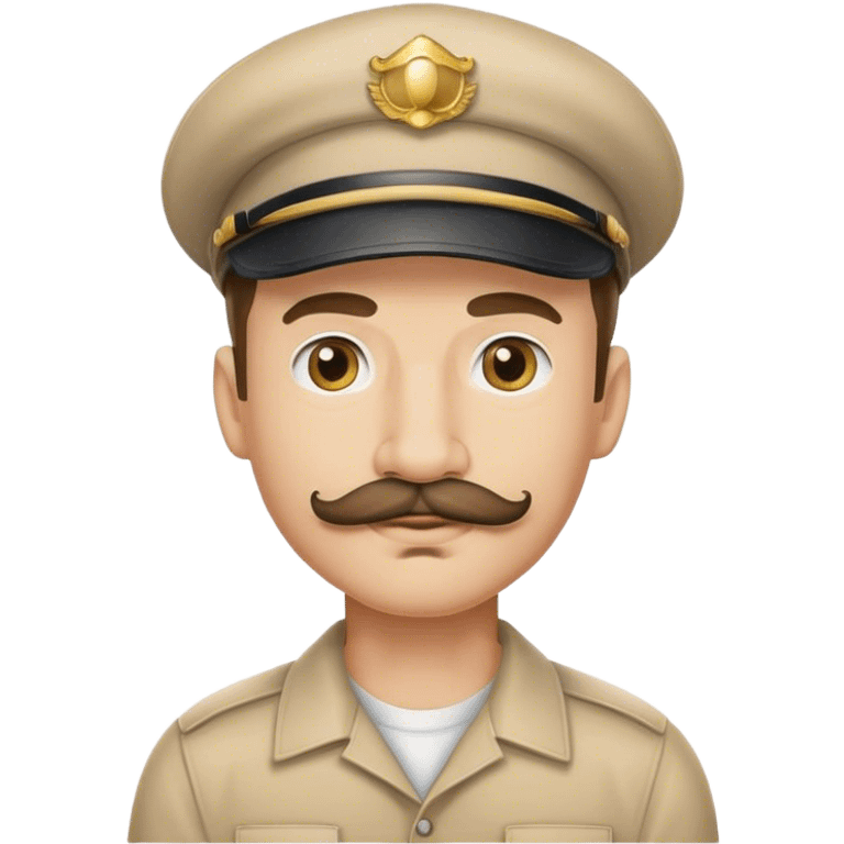 Guy with a cap and a moustache emoji