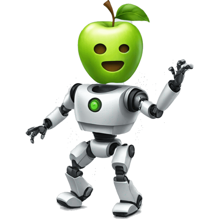 Apple robot dancing emoji