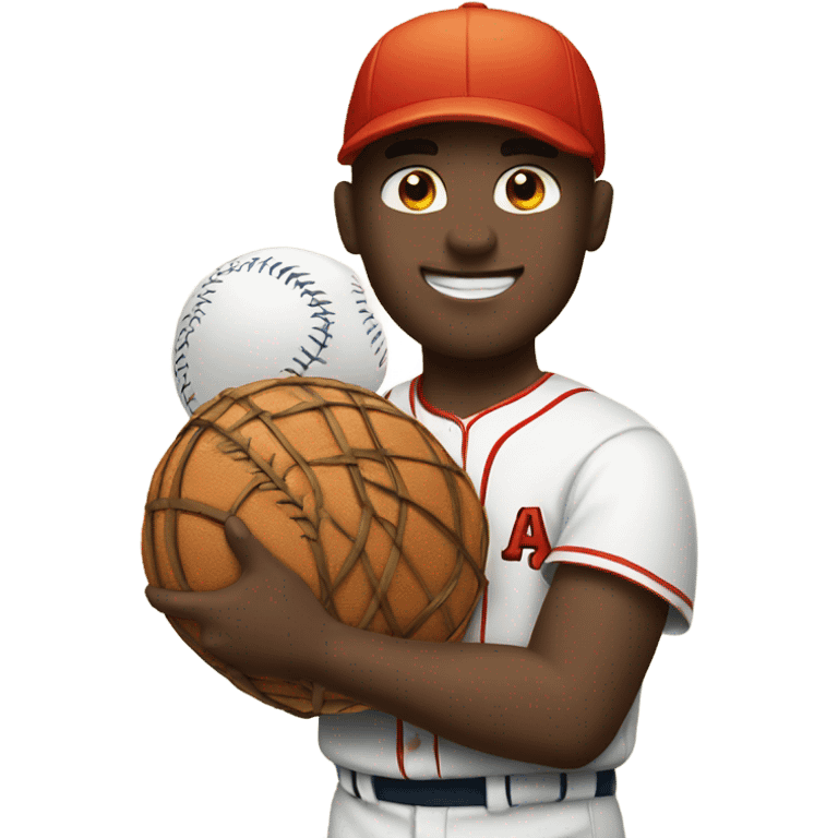 Baseball with basket ball seems  emoji