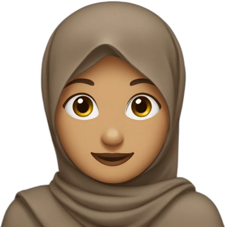 hijab brown thumbs up emoji