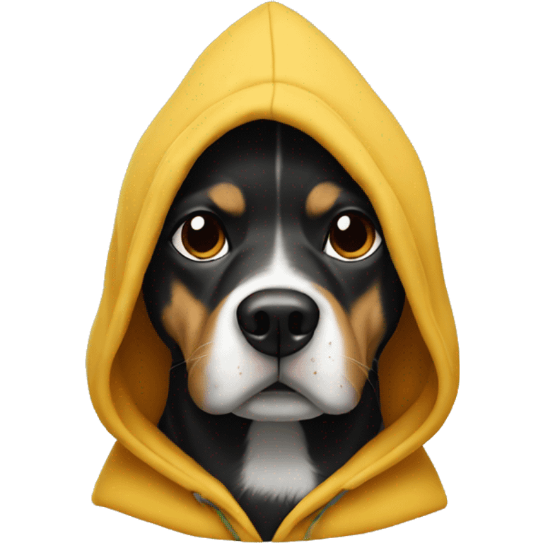 Dog whit hoodie emoji