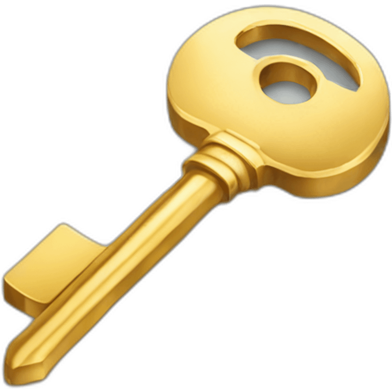 modern gold key emoji