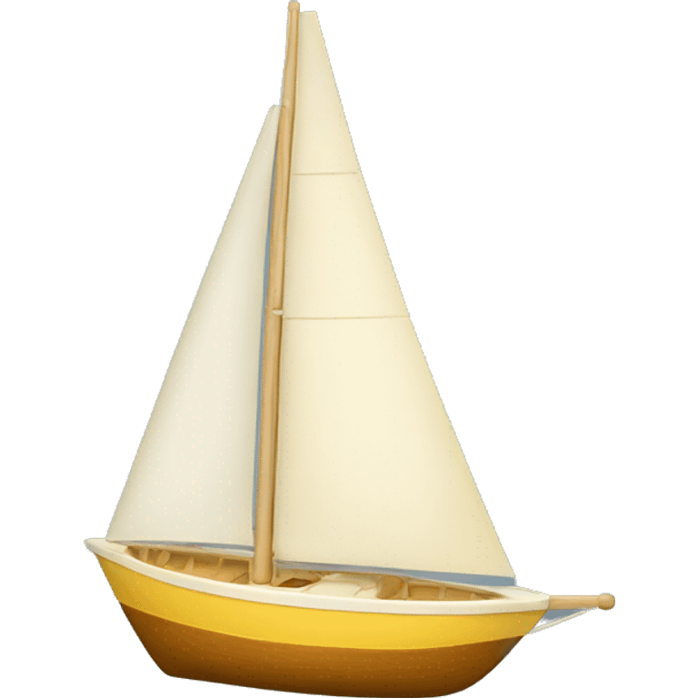 sail boat on butter stick emoji