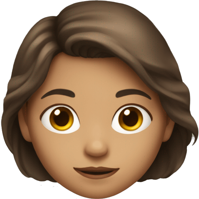 superhero, child, girl, long brown hair, brown eyes, hispanic emoji