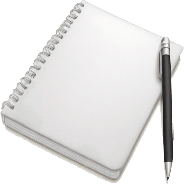 realistic-white-notebook emoji