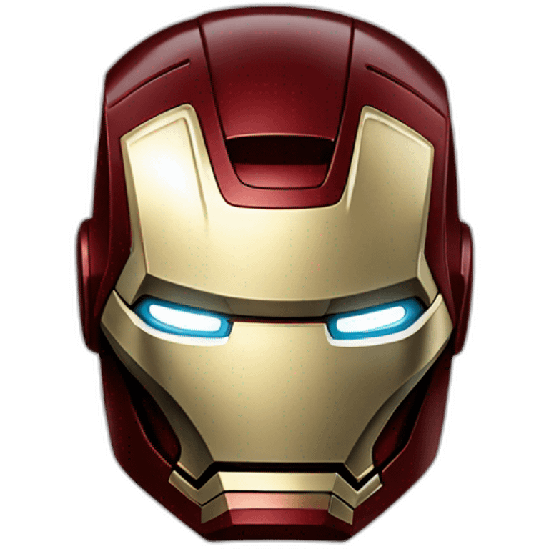 Iron Man des Marvel sans son casque emoji