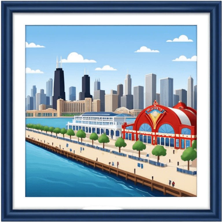 Chicago Navy Pier￼ emoji