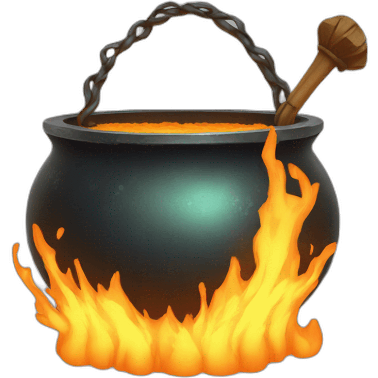 magic halloween cauldron emoji