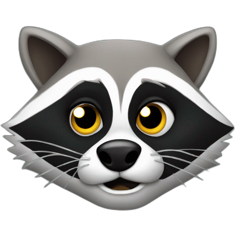 Rabid raccoon emoji