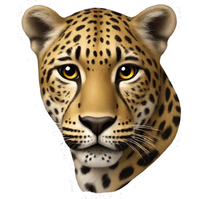 un cuore leopardato emoji