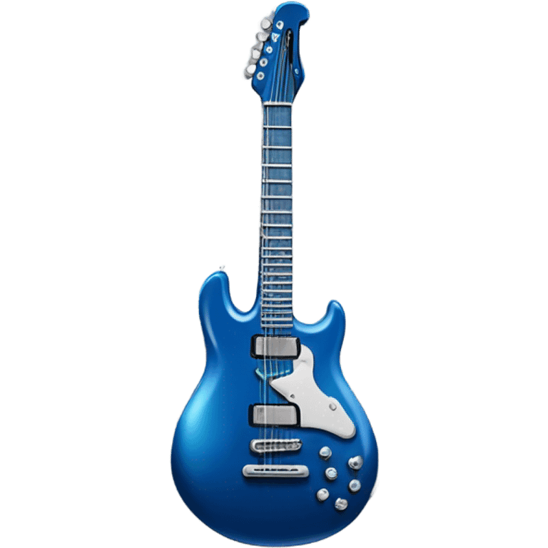 Blue guitar emoji