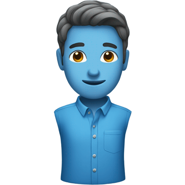 blue shirt  emoji