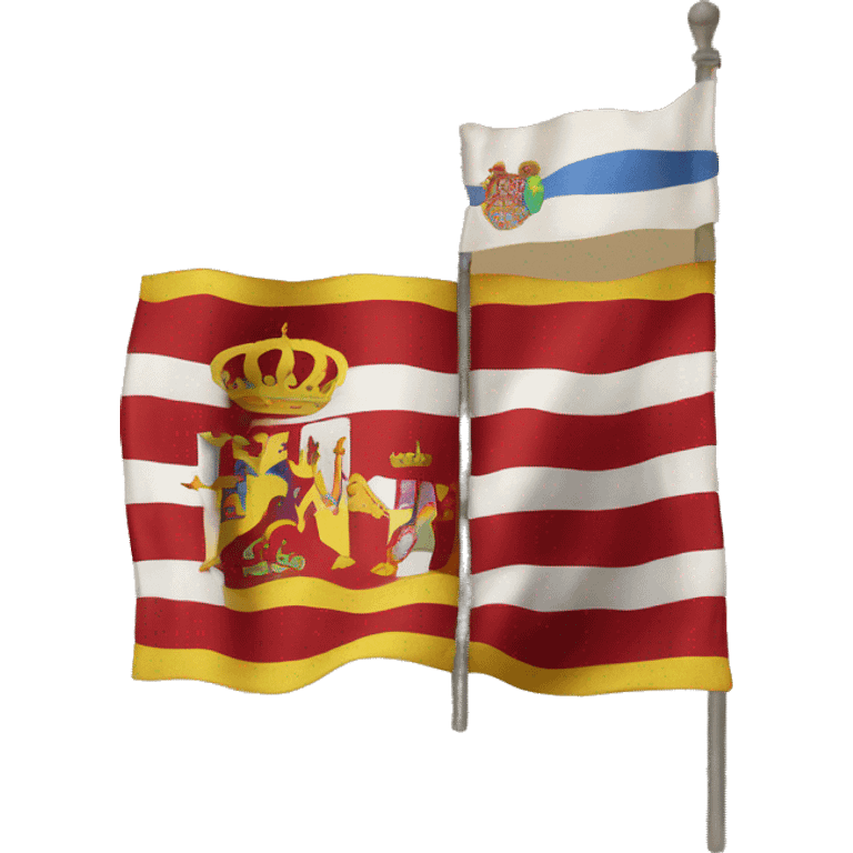 create an emoji of the flag that Spain used between 1516-1843 emoji