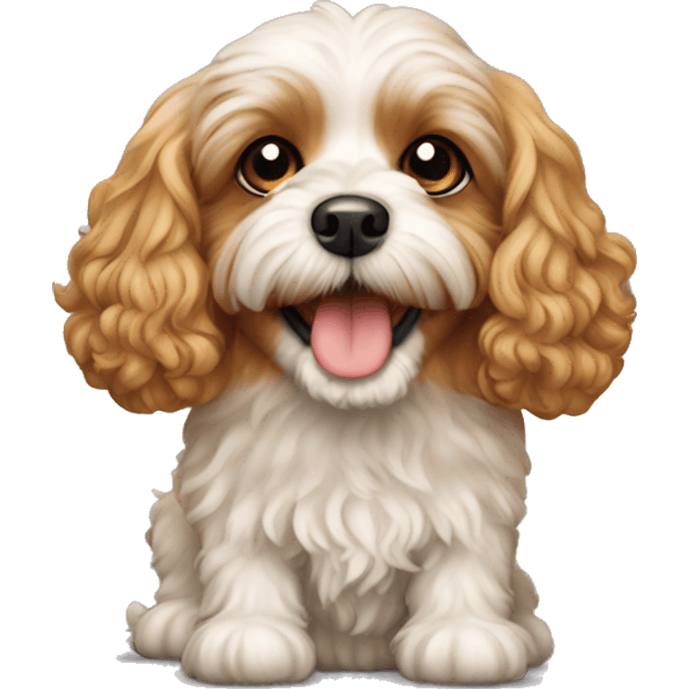 Cavapoo dog emoji