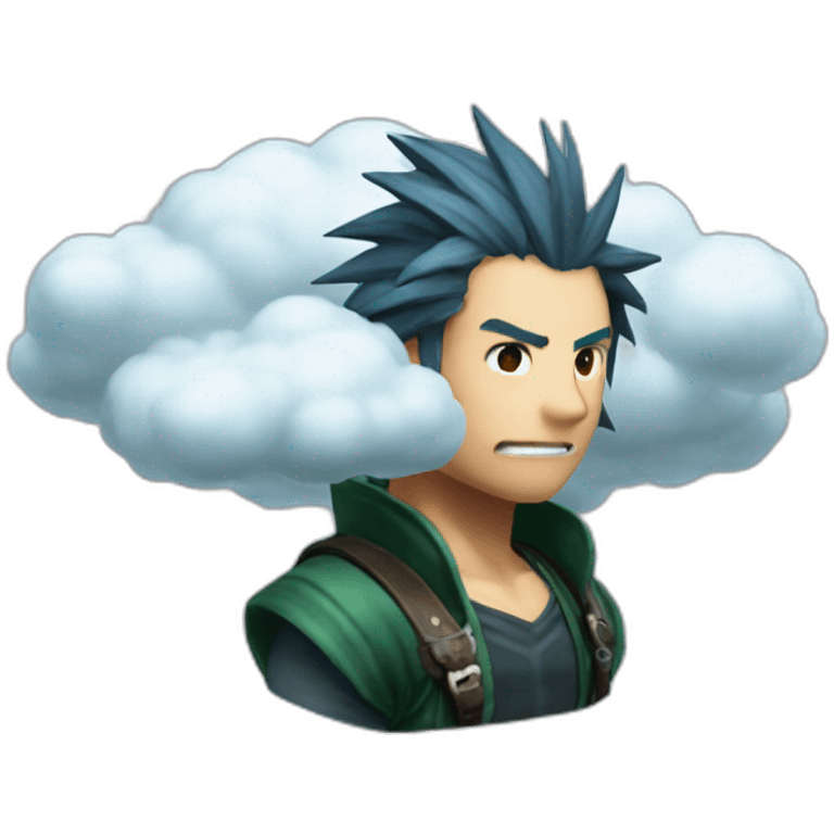 Cloud from Final Fantasy VII emoji