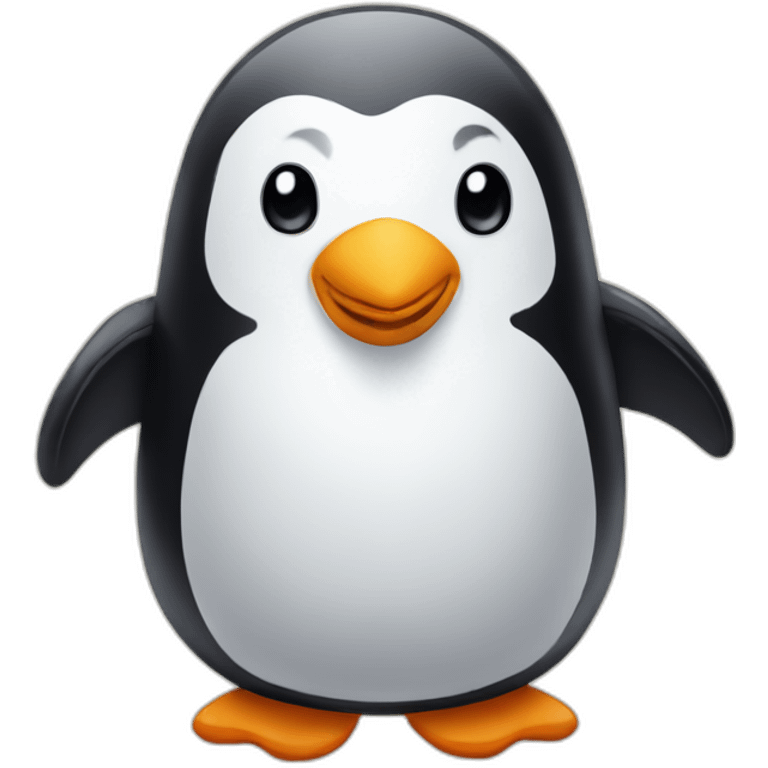 penguin-very-cute-play-phone emoji