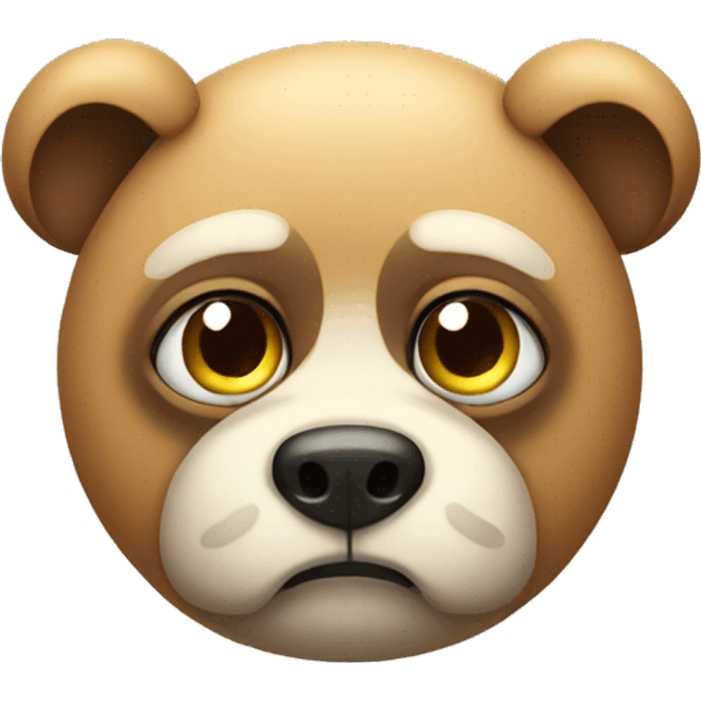 sad face animal emoji