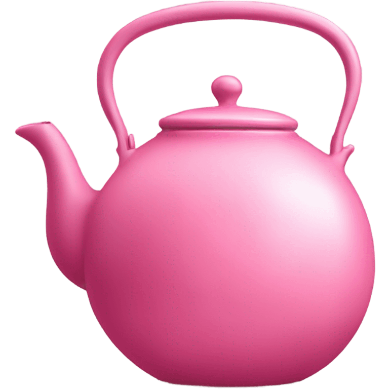 Pink tea pot emoji