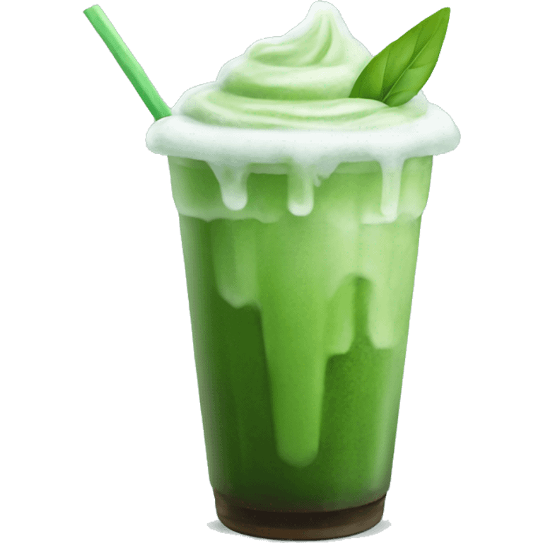 Iced matcha  emoji