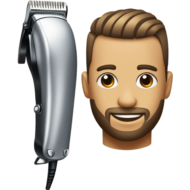 Pair of hair clippers given a fade haircut emoji