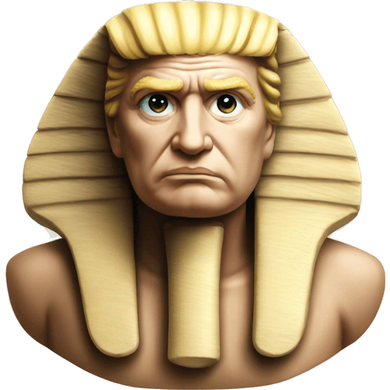 Donald trump head as a sphinx emoji