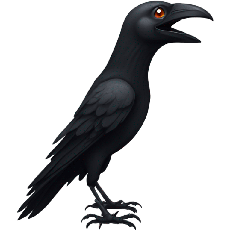 Evil crow emoji