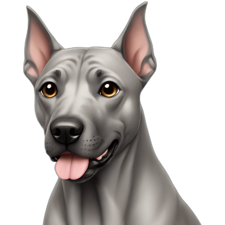 Dog gray Thai Ridgeback emoji