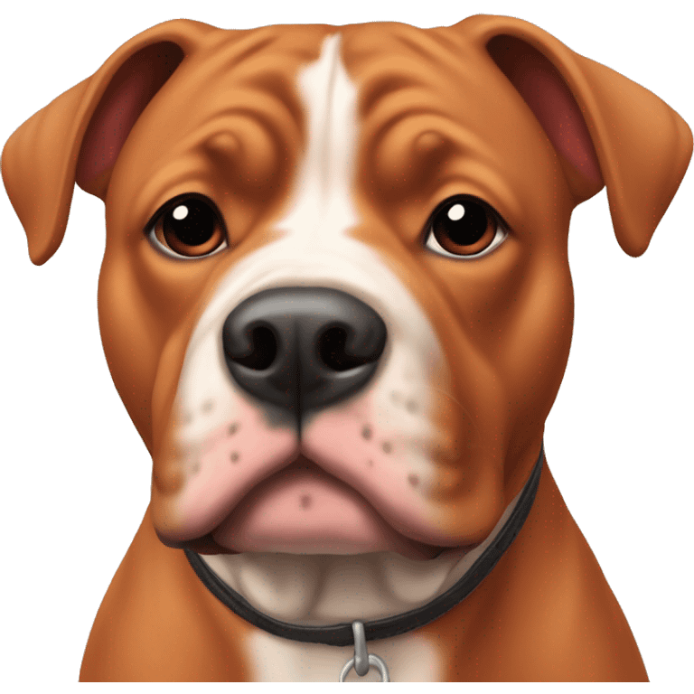 Red staffordshire bullterrie emoji