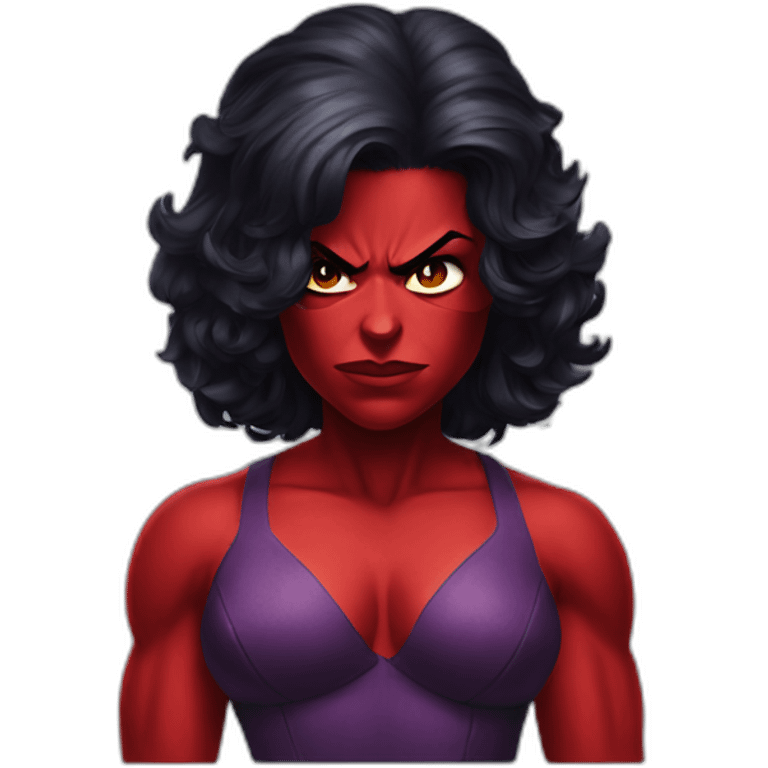 Red She Hulk emoji