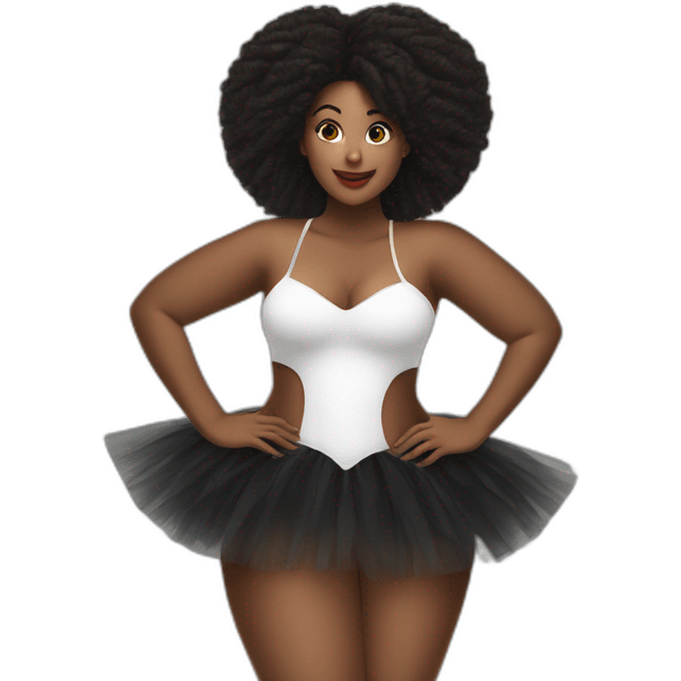 curvy-beauty-black-tutu view from below emoji