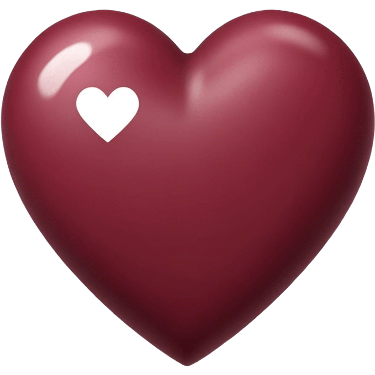 Maroon heart emoji