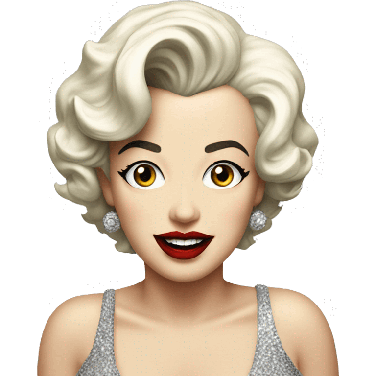 Marilyn Monroe on a bis emoji