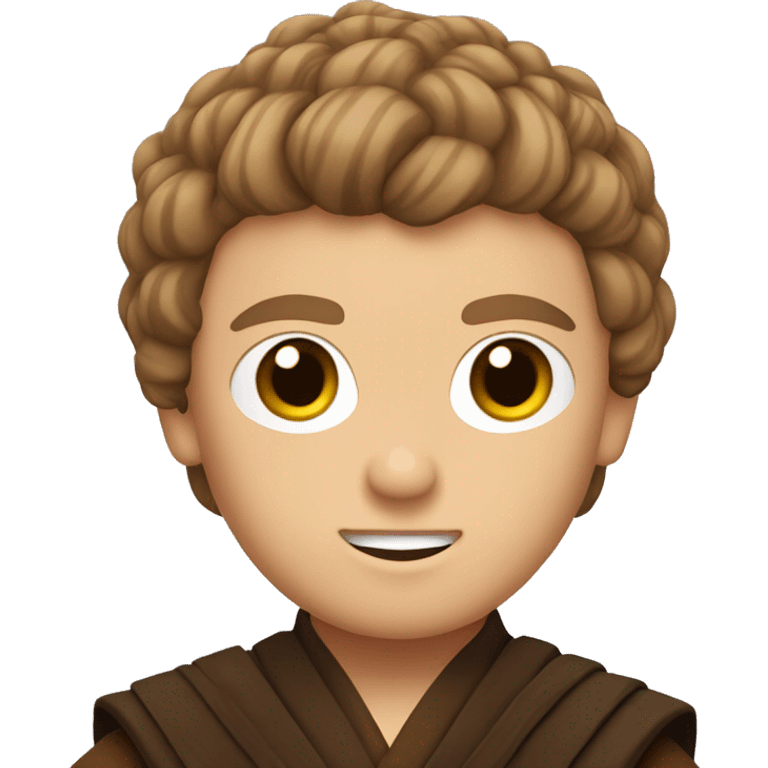 Anakin Skywalker with a Jedi braid emoji