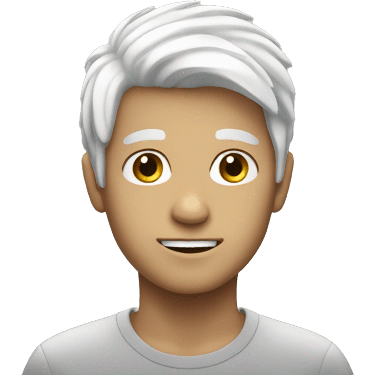 White haired boy emoji