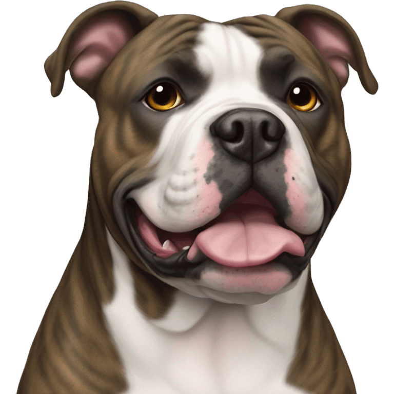 American bully brindle emoji