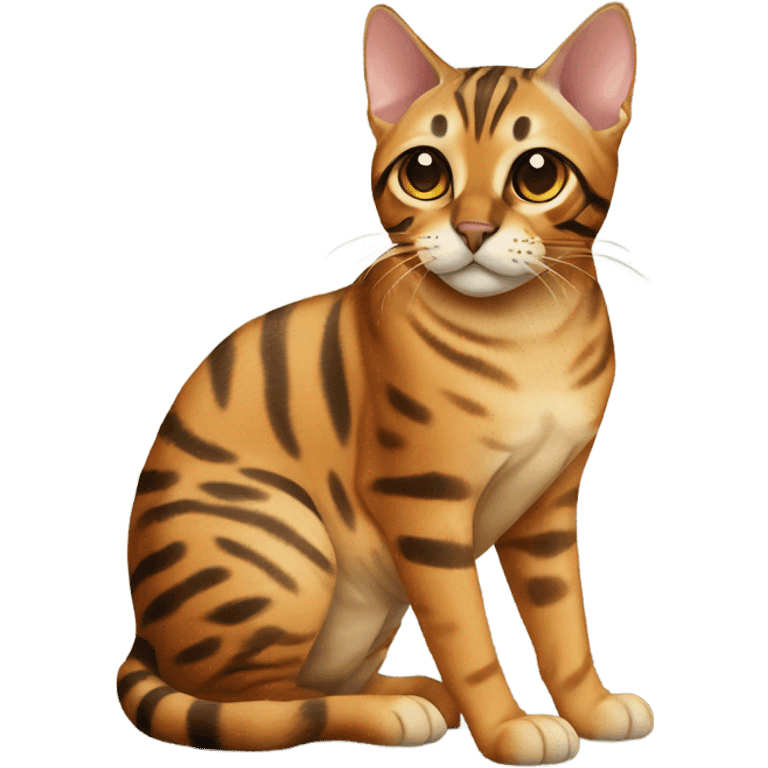 bengal cat sitting  emoji