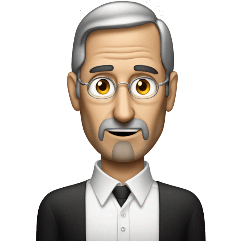 Steve Jobs with made-up nails emoji