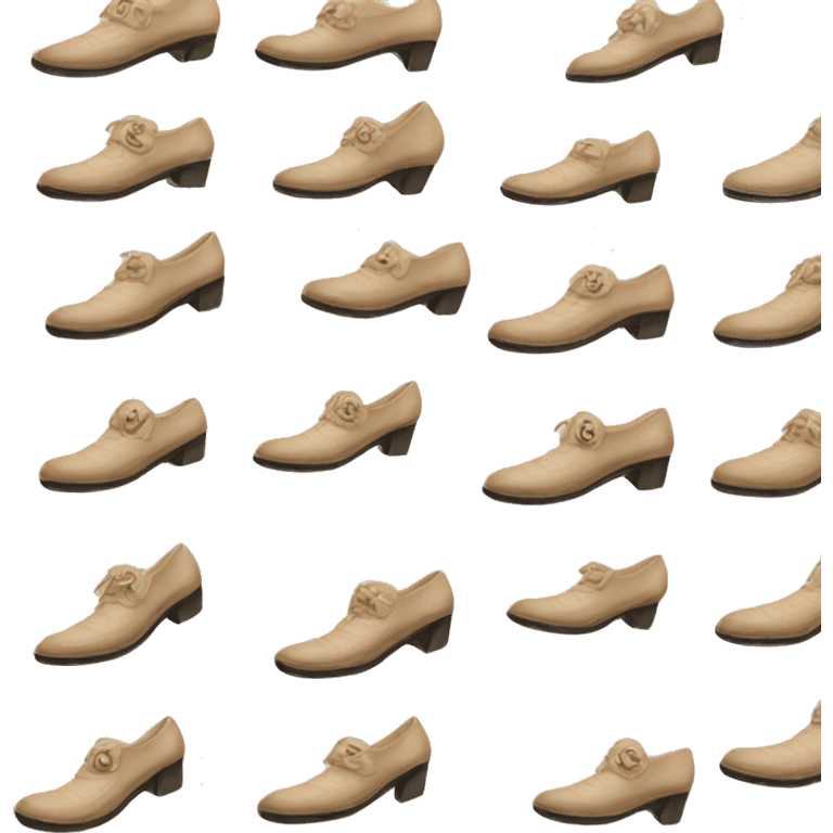 Chanel shoe beige emoji