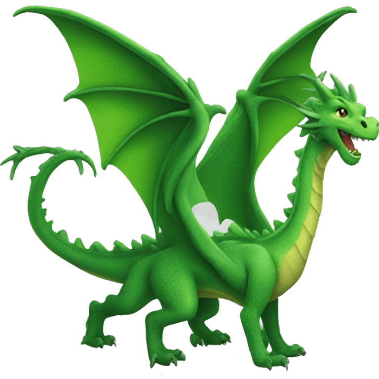 Green magic dragon emoji