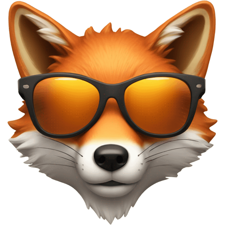 Fox with sunglasess emoji