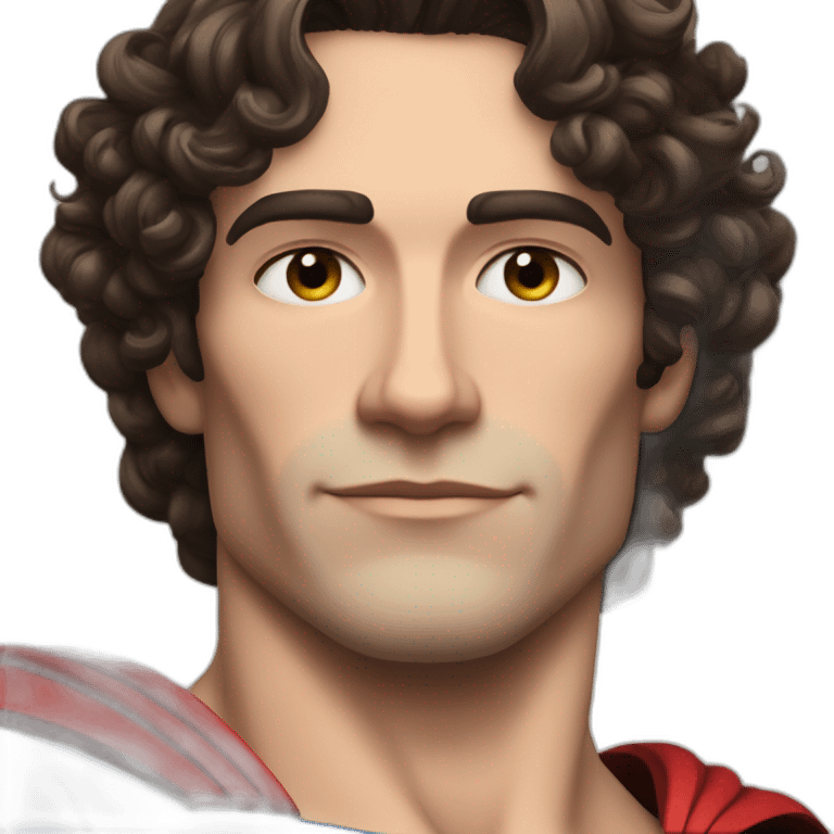 superman curly brunette blue ayes emoji