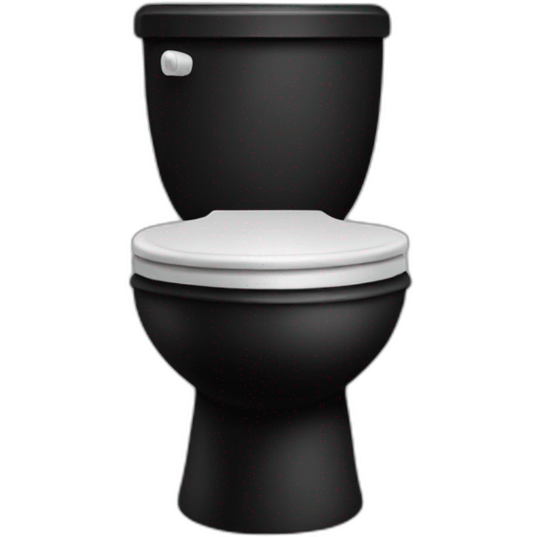 Toilet black emoji