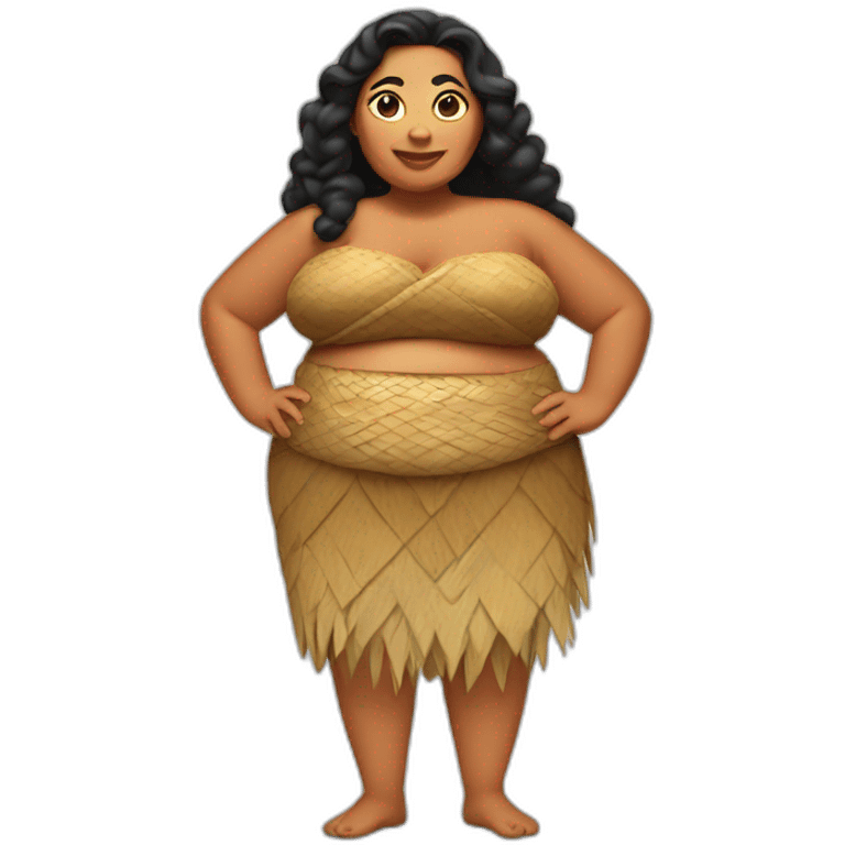 Fat Polynesian Woman emoji