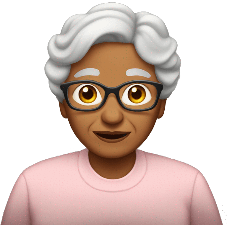 abuela sin lentes emoji