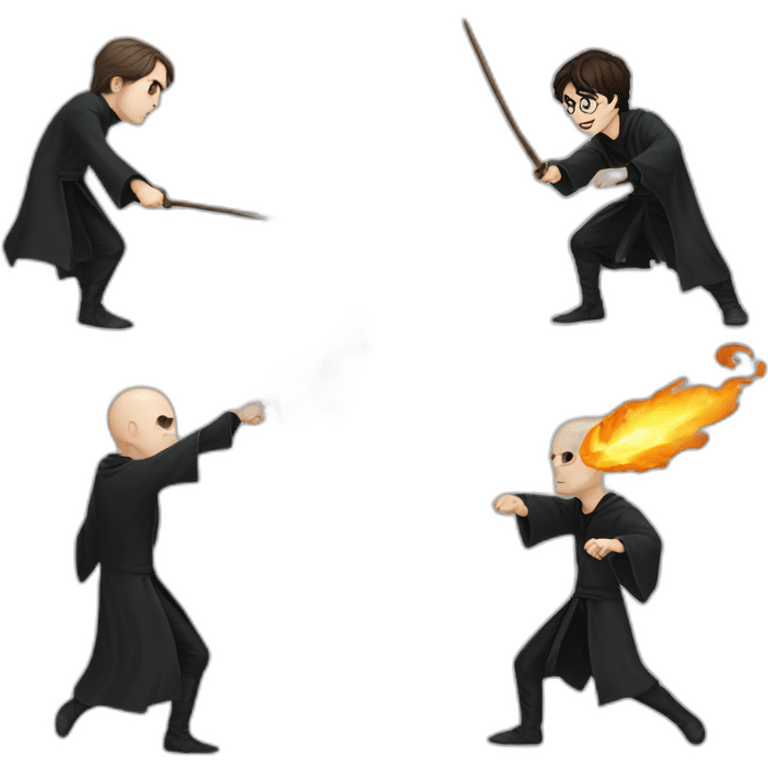 harry potter fight voldemort emoji