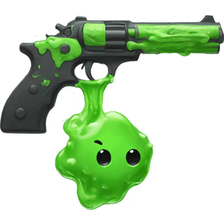 gun with slime on it  emoji