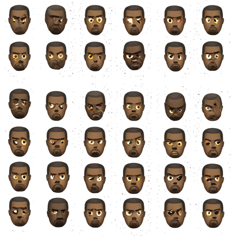 Kanye west mad  emoji