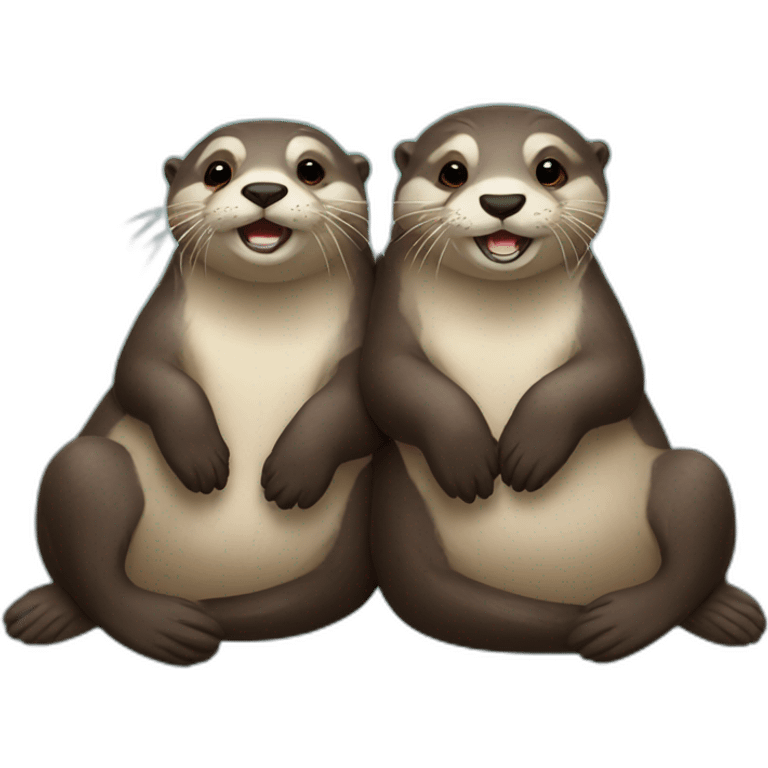 two-otters-chilling emoji