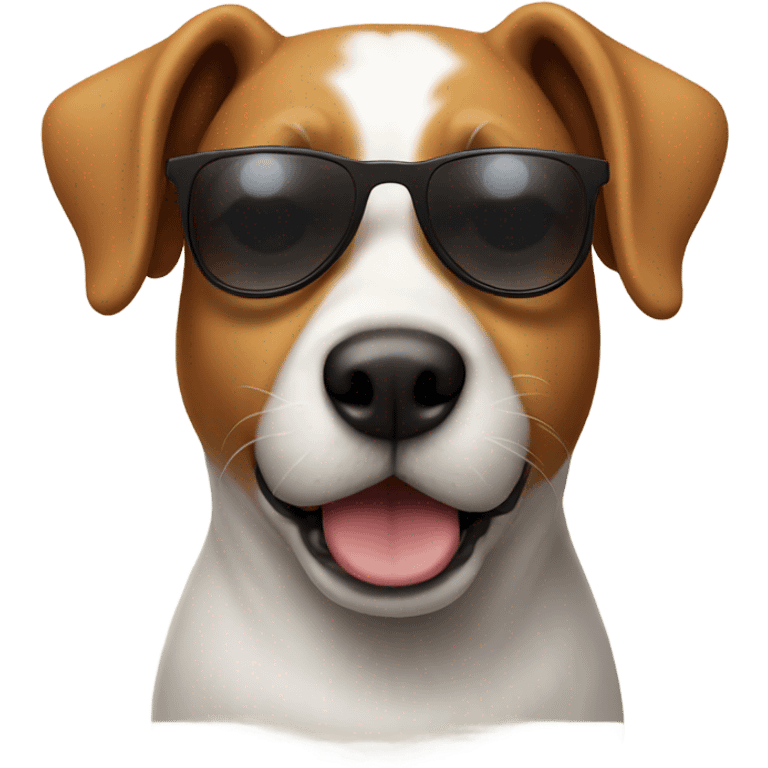 Dog with sunglasses emoji